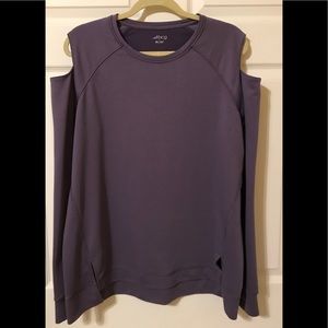 BCG Cut Out Shoulder Sweatshirt